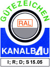 RAL-Gtezeichen Kanalbau I; R; D; S 15.05